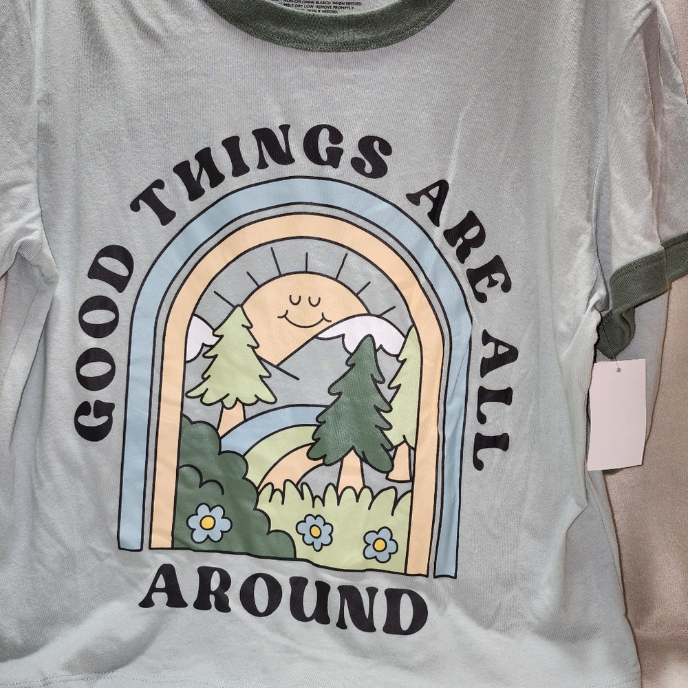 Good Things Women's Ringer Tee and Short Sleep Set - Picture 8 of 12